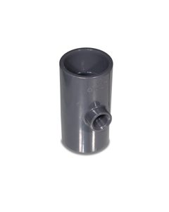 T-piece 50x1/2"fmx50 PVC